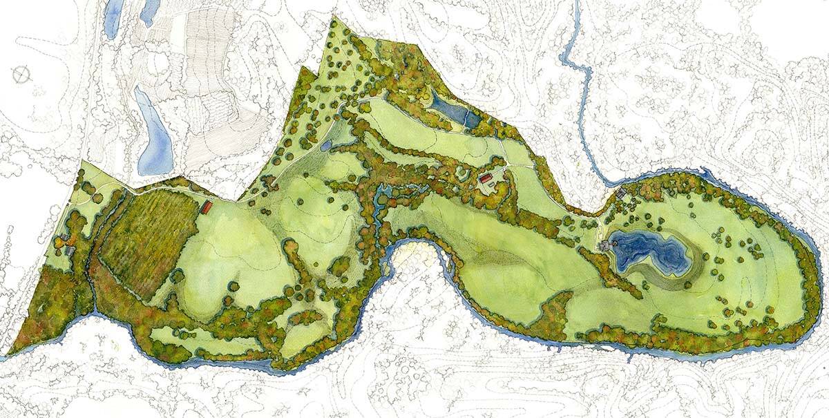 farm house site plan