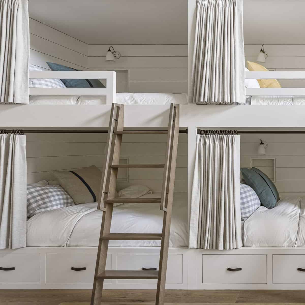 modern kids bunk bedroom