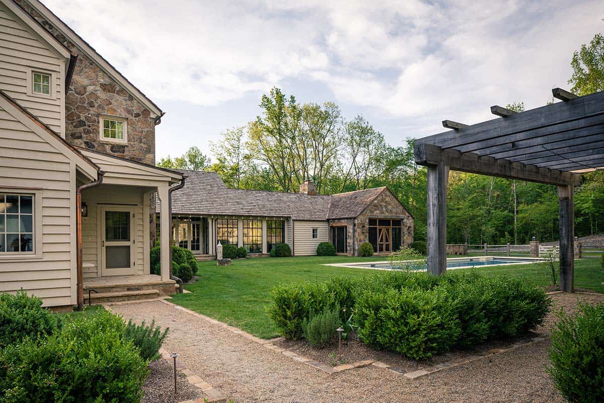 stone farmhouse exterior