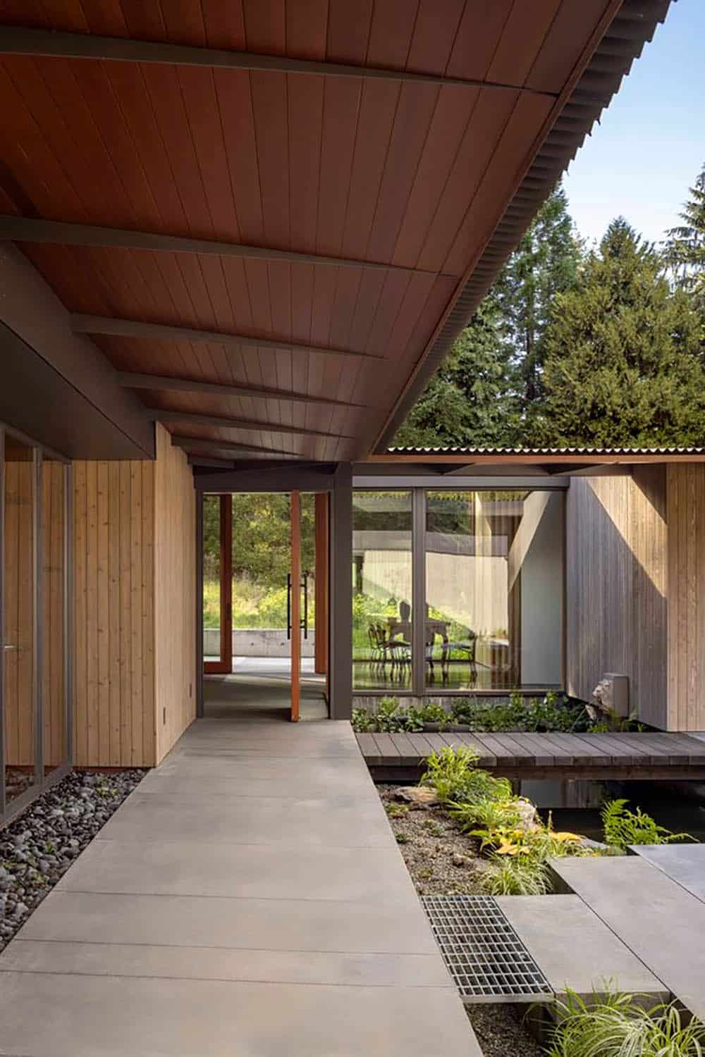 modern home exterior entry