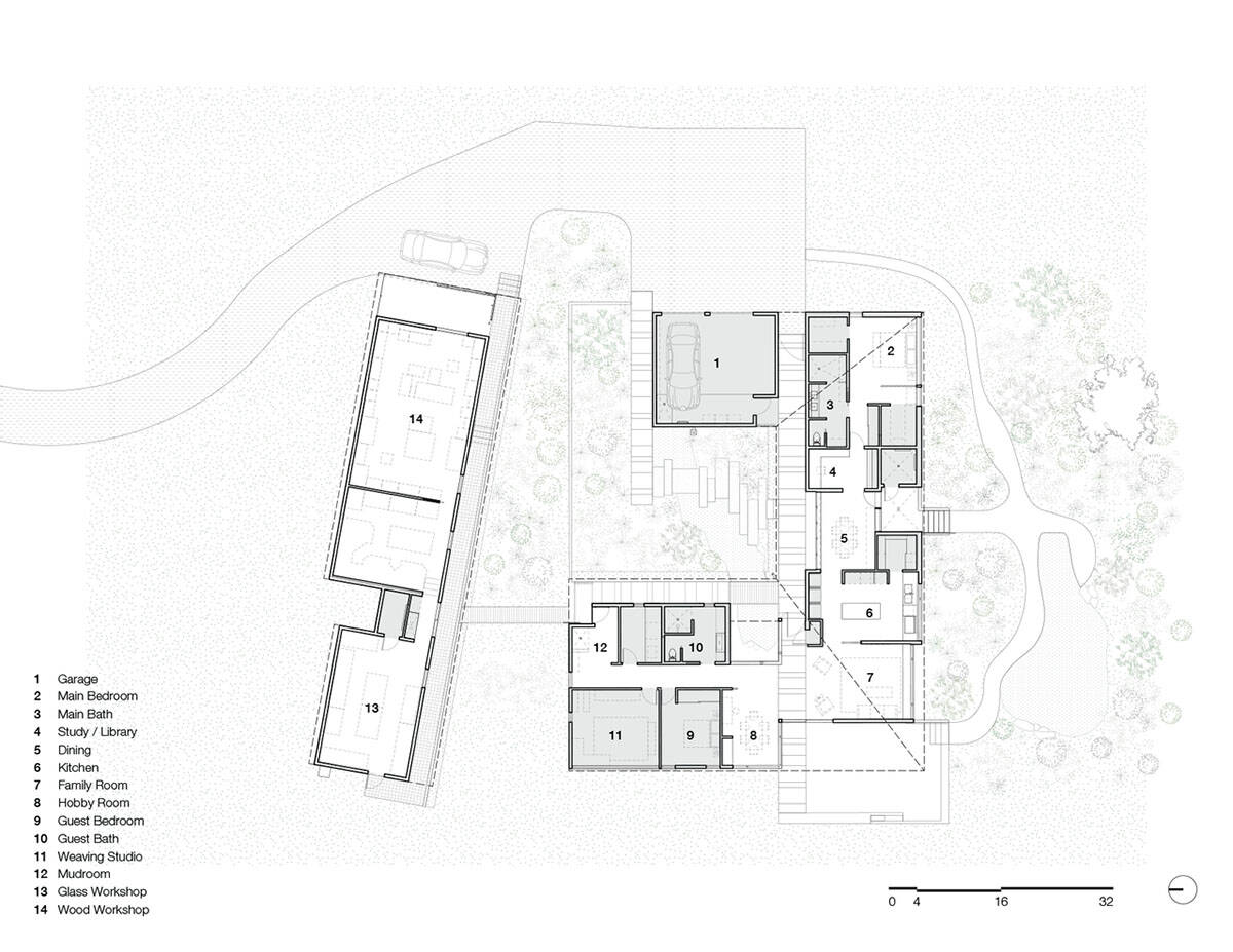 modern home floor plan
