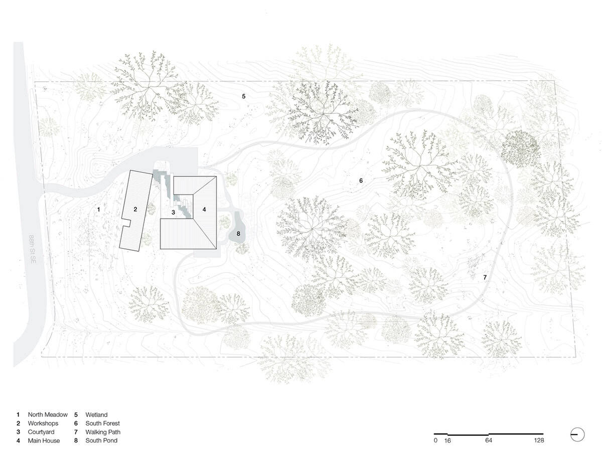 modern home site plan