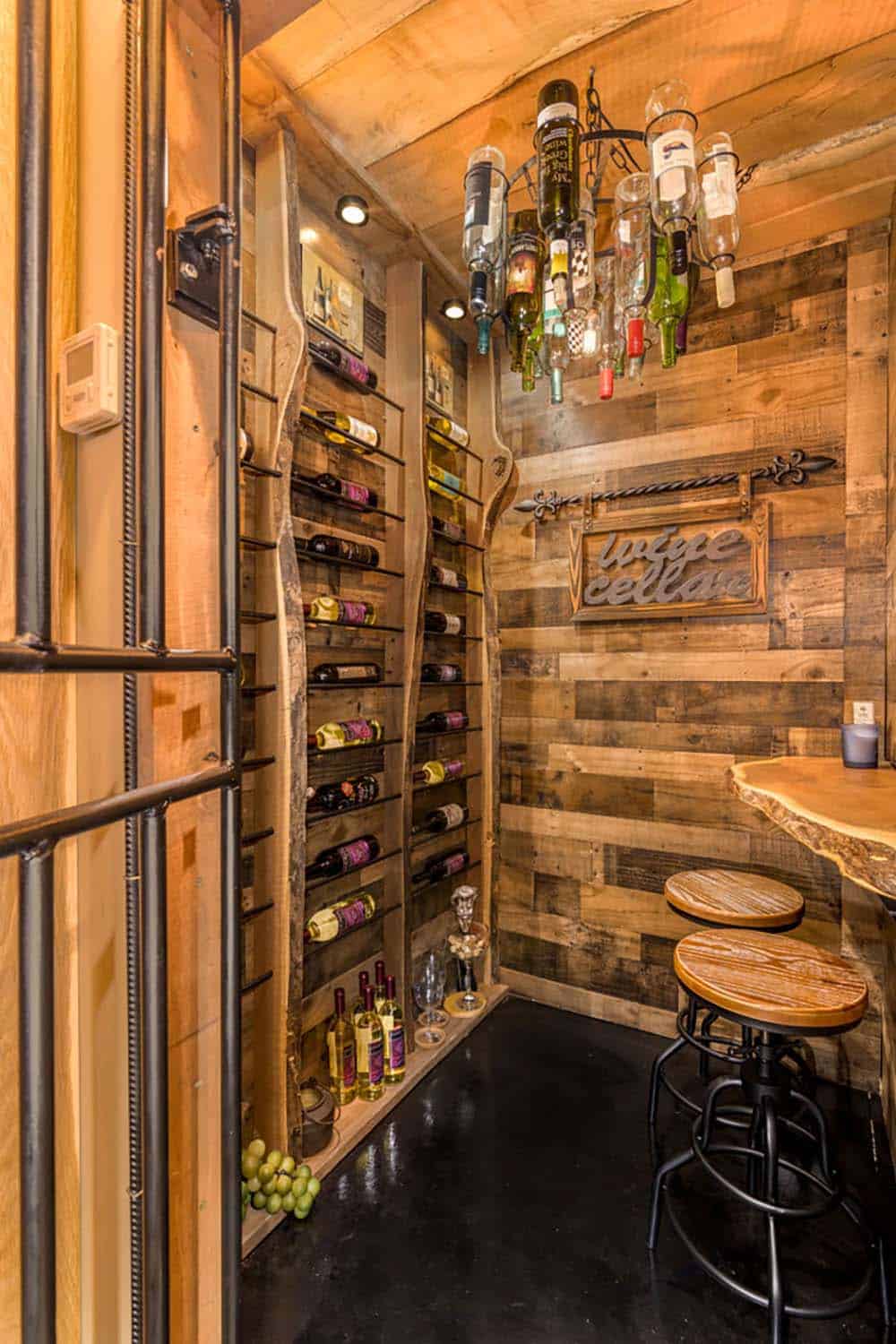 timber wine cellar