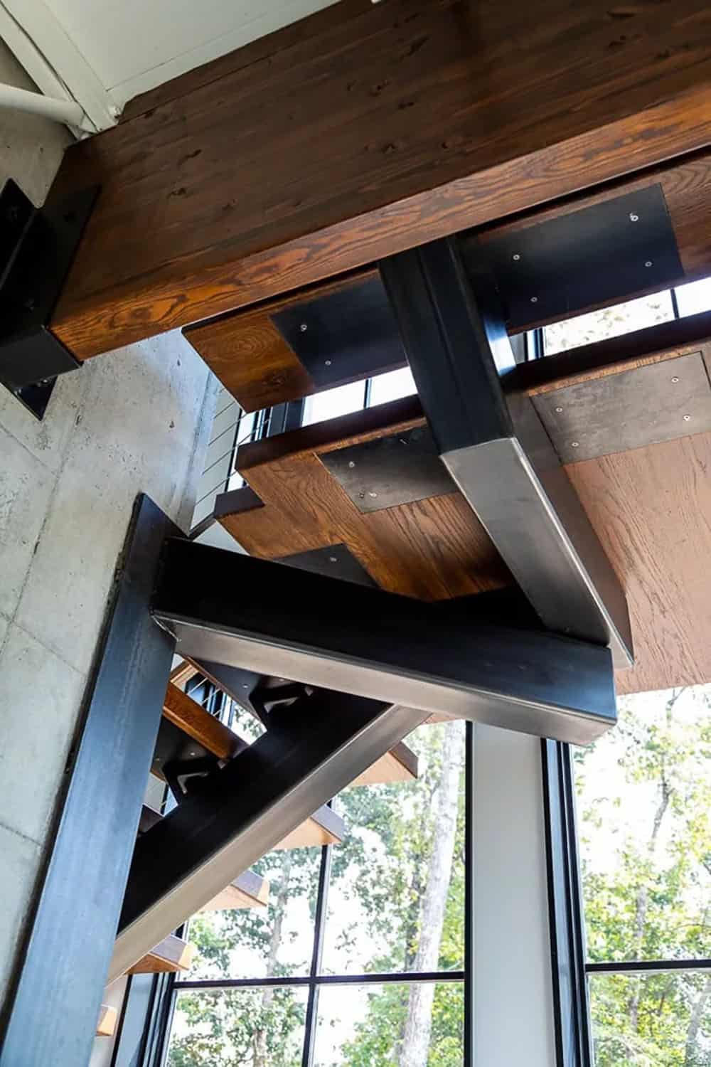 modern staircase detail