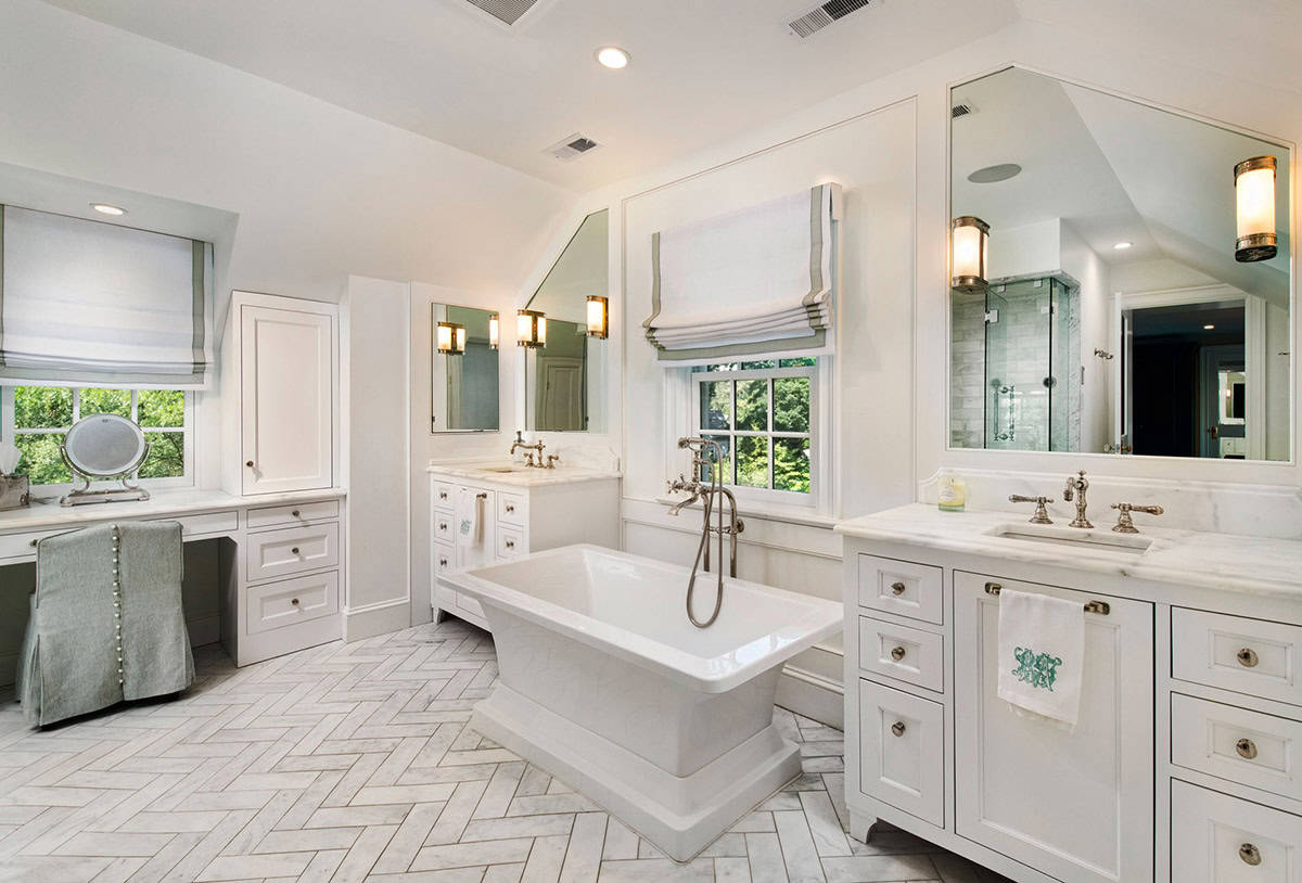 transitional style bathroom