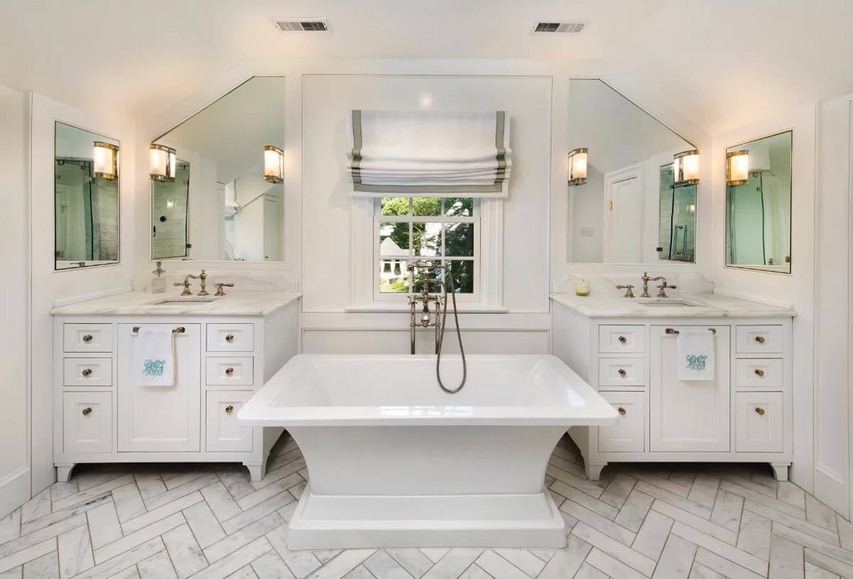 transitional style bathroom