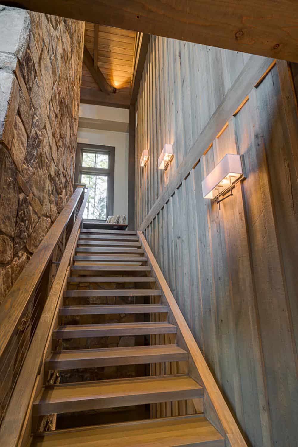 modern rustic staircase