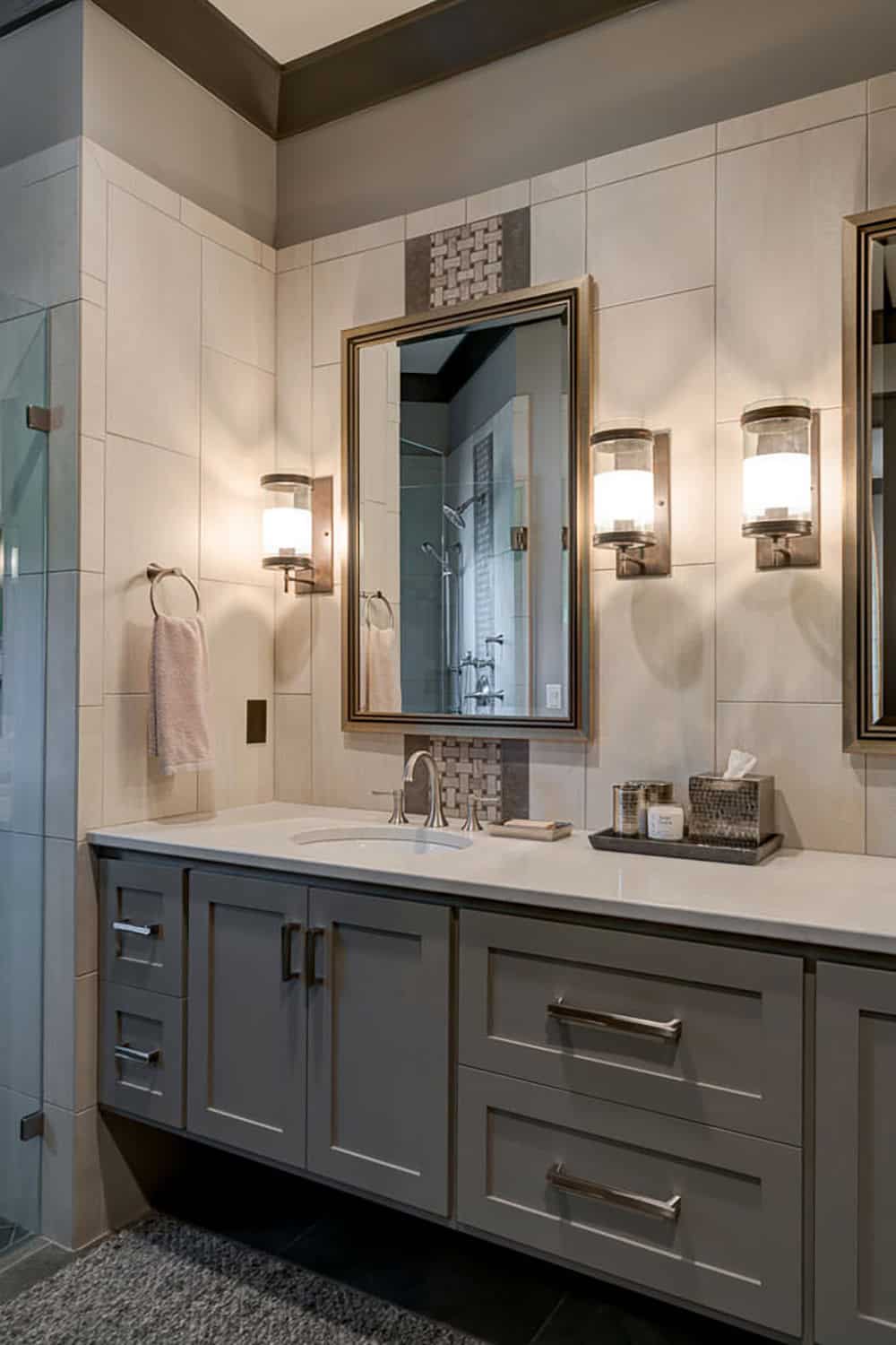 modern rustic bathroom