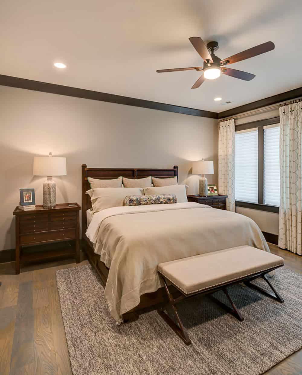 modern rustic bedroom