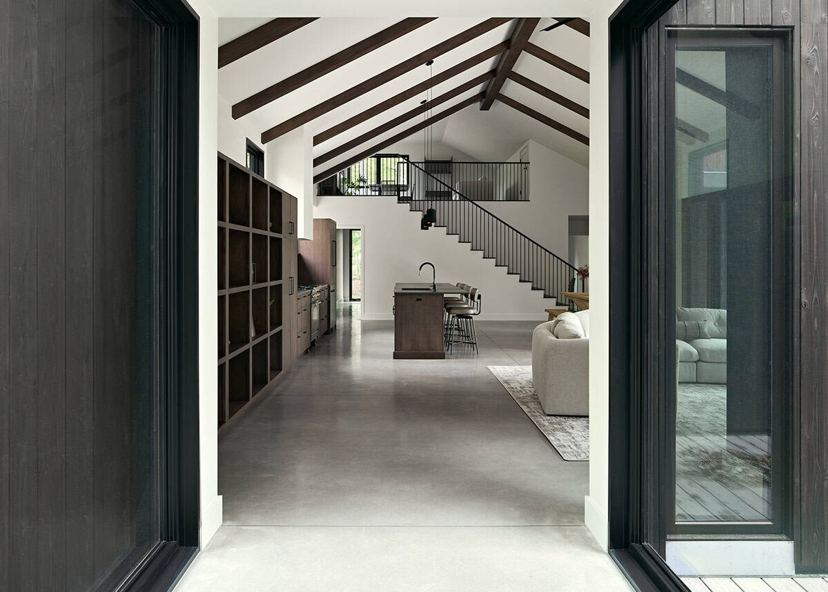 contemporary hallway