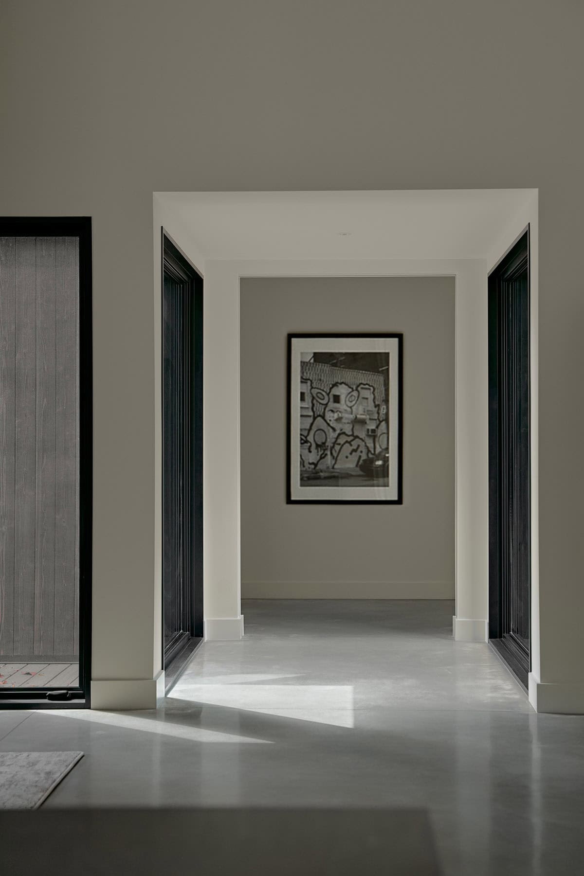 contemporary hallway