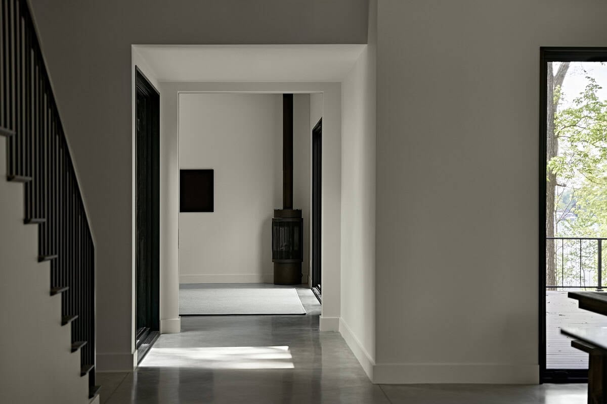 contemporary hallway and staircase