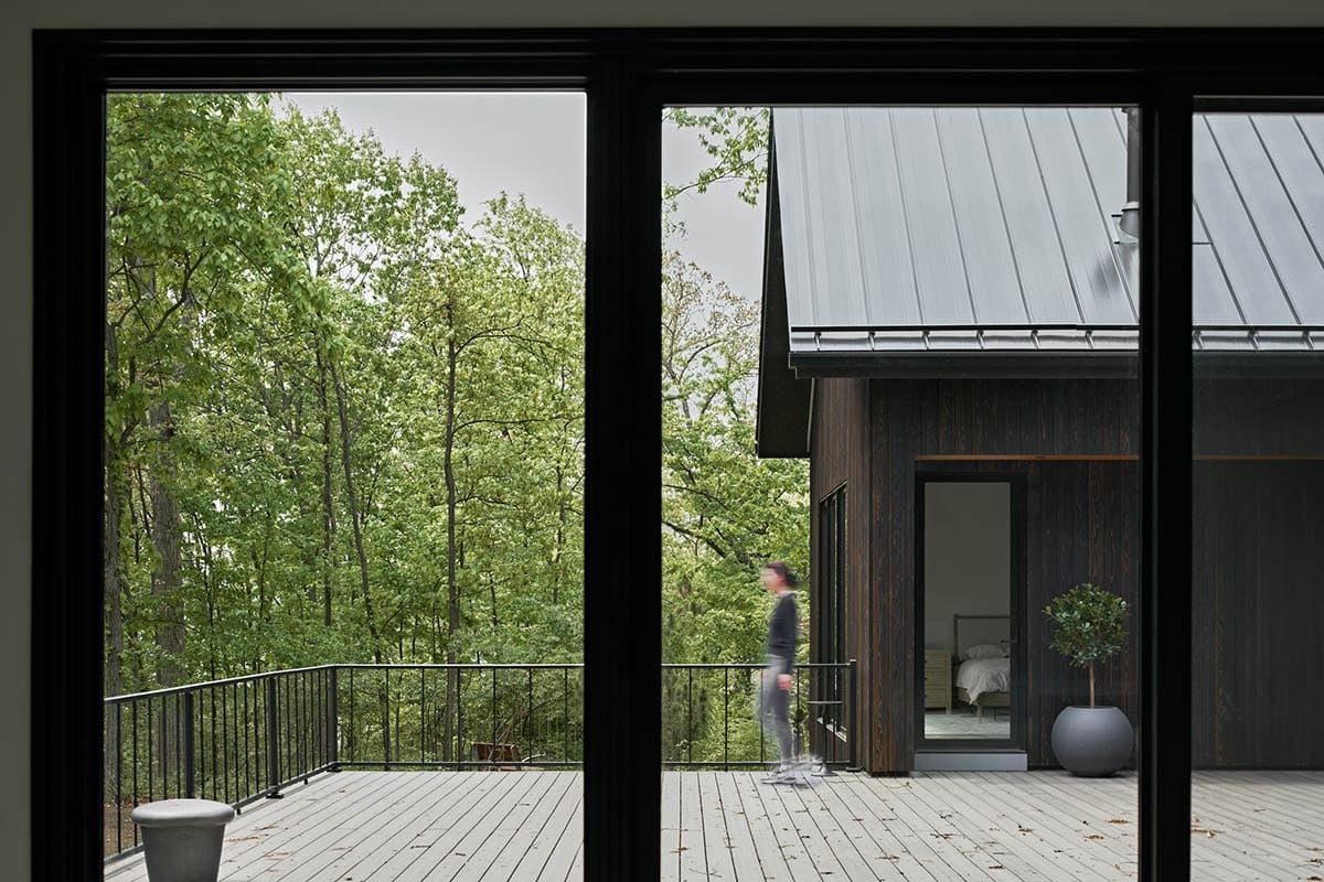 lake house exterior deck