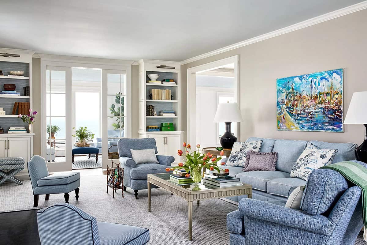 Beach Style Living Room