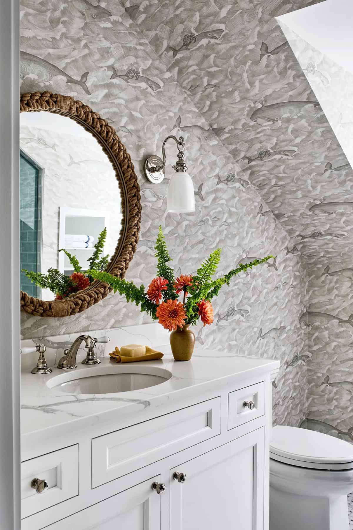 Beach Style Powder Room