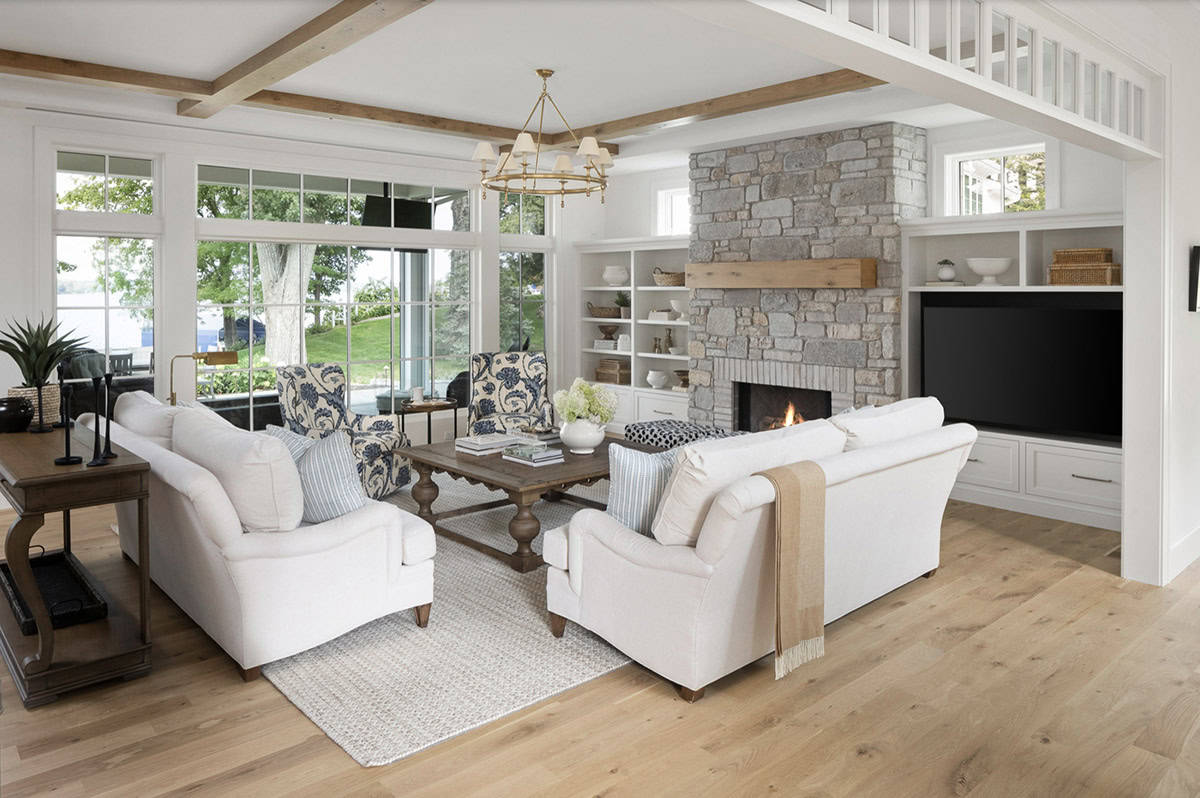 Beach Style Living Room