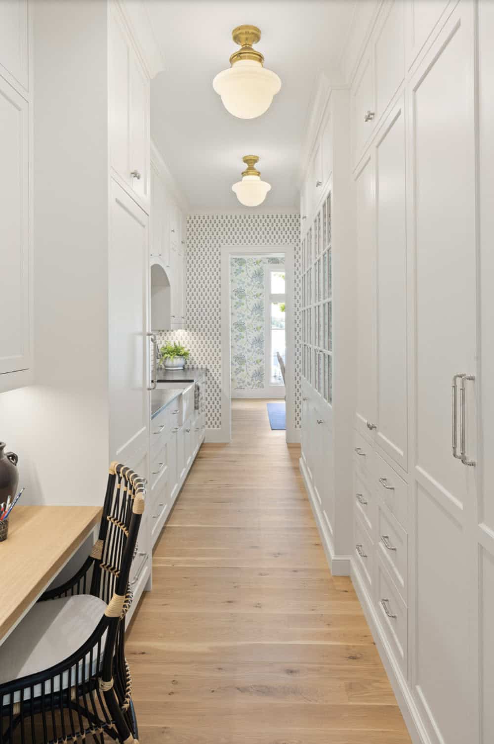 Beach Style Kitchen with a workstation