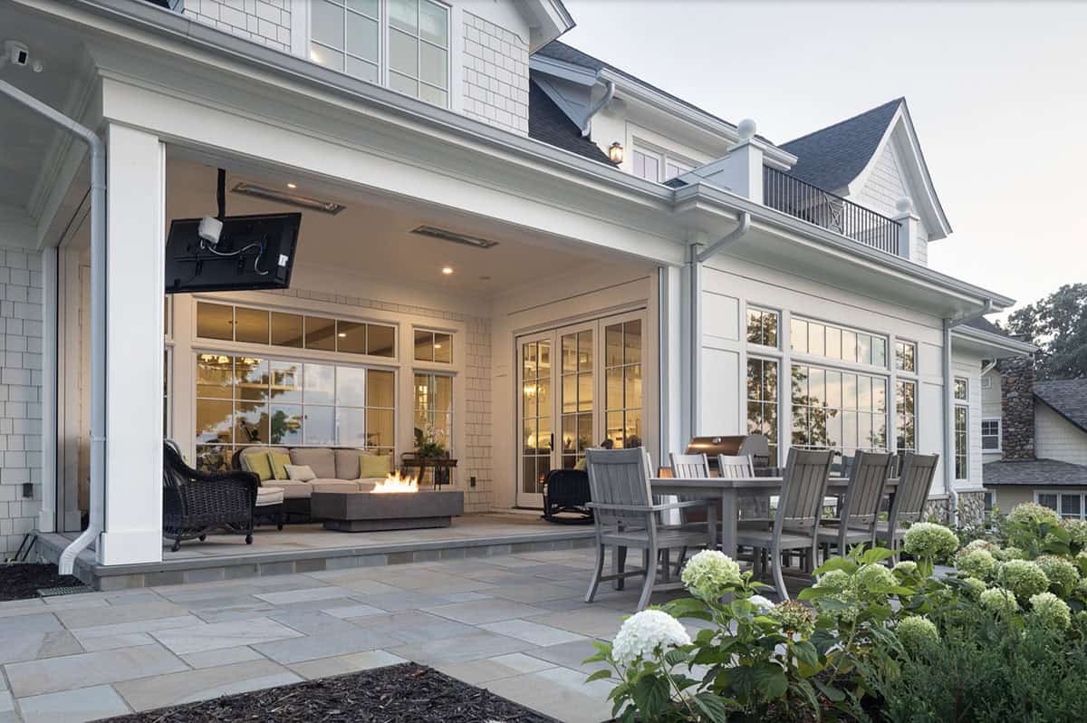 Beach Style Covered Patio