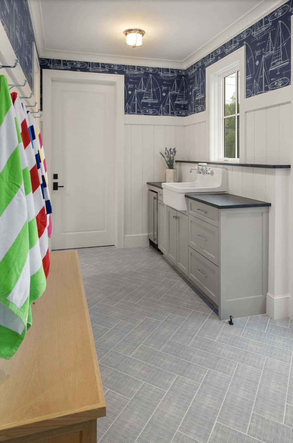 Beach Style Laundry Room