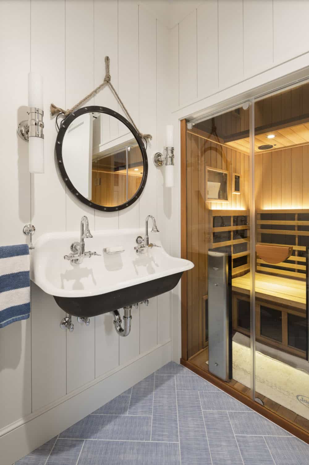Beach Style Bathroom and Sauna