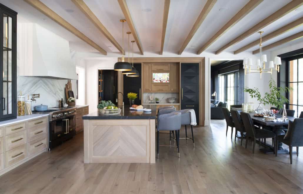 transitional style kitchen