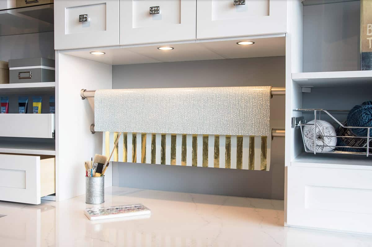  Closet rods for wrapping paper roll dispensers