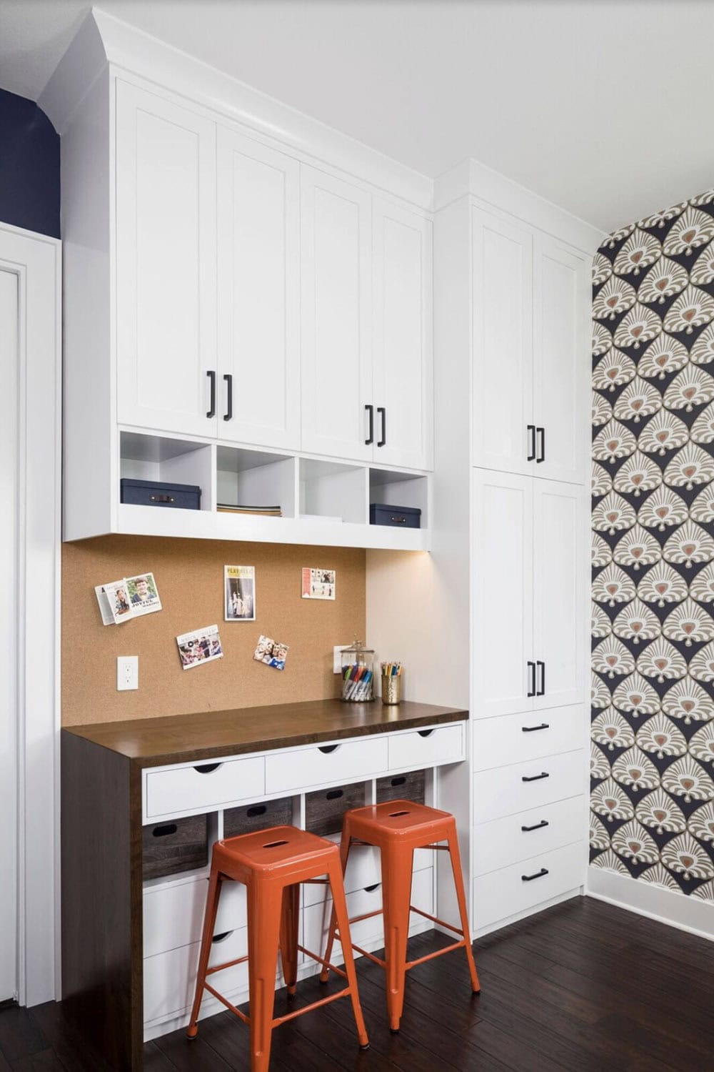 Transitional Home Office and craft room