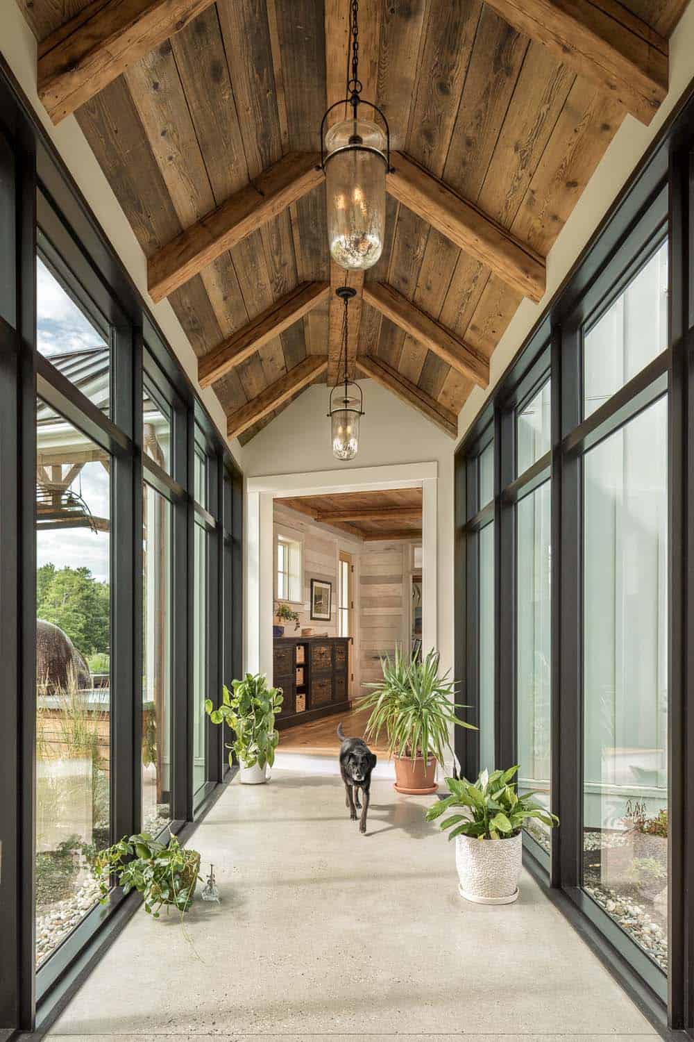 modern farmhouse entry