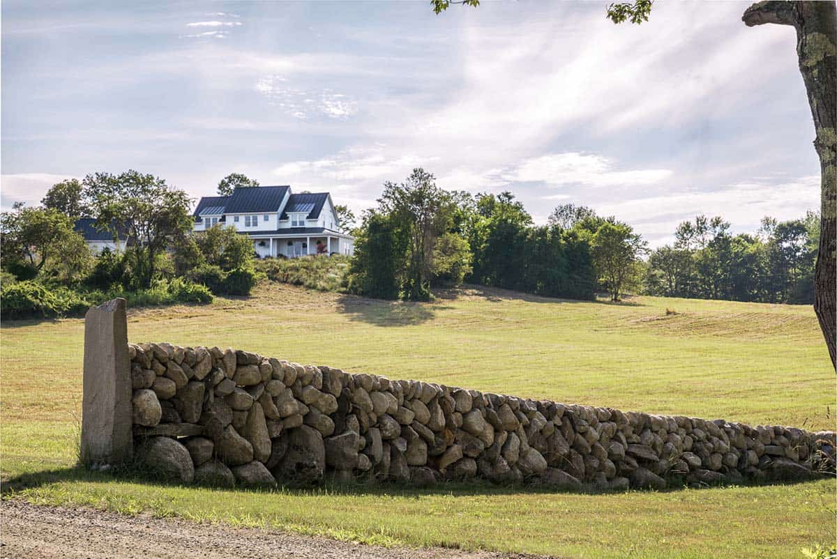 coastal farmhouse exterior landscape