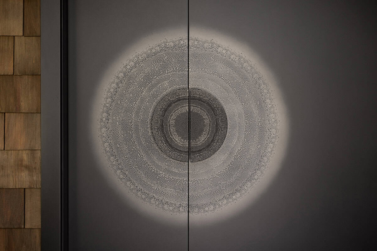 coastal modern home exterior entry door detail