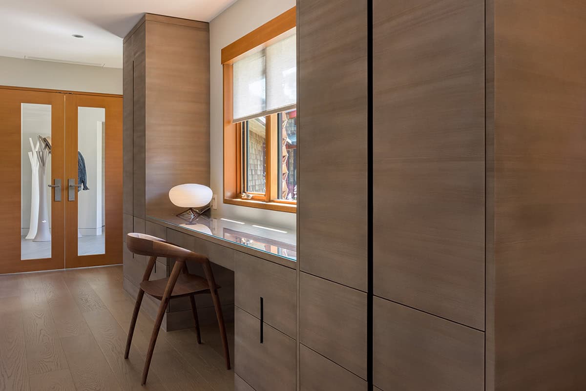 coastal modern bathroom makeup vanity