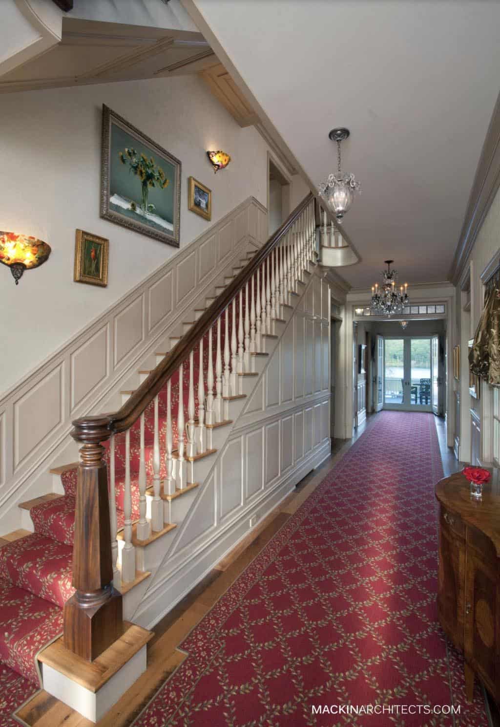 traditional style Entryway and Main Staircase