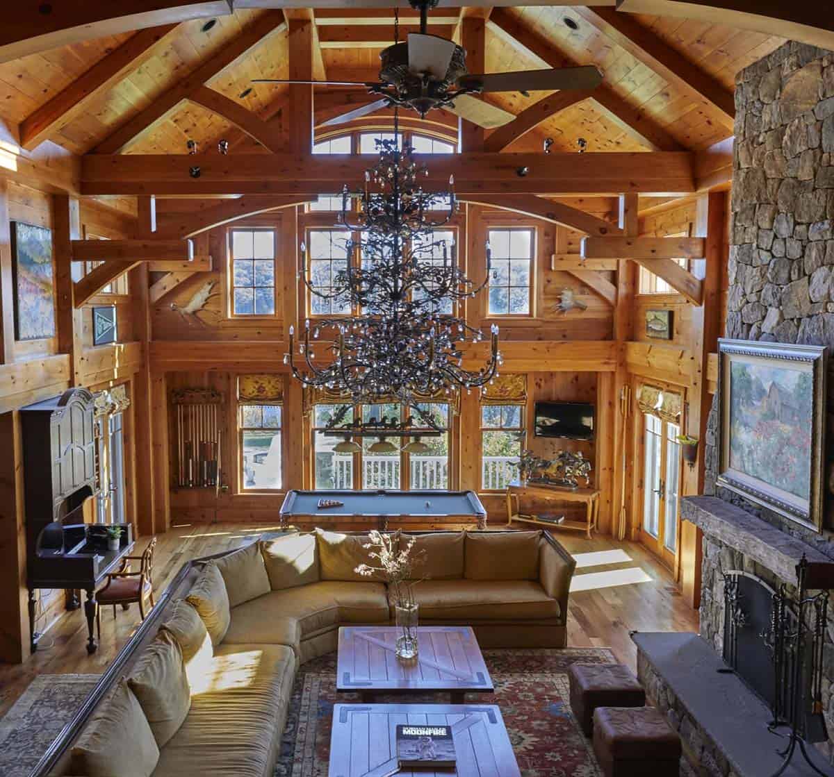 Dining Room and Living Room View from Loft