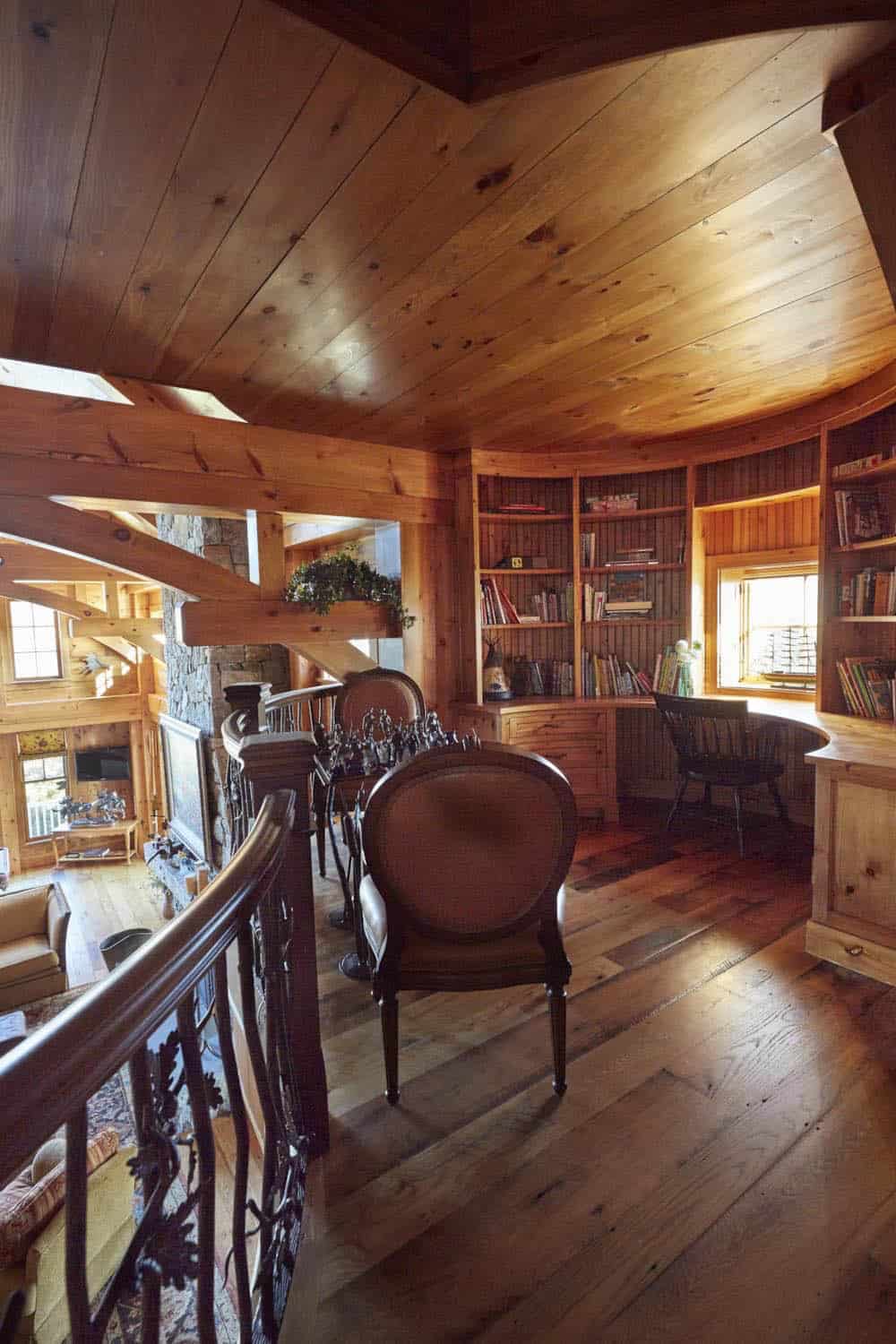 Rustic Loft Office and Library