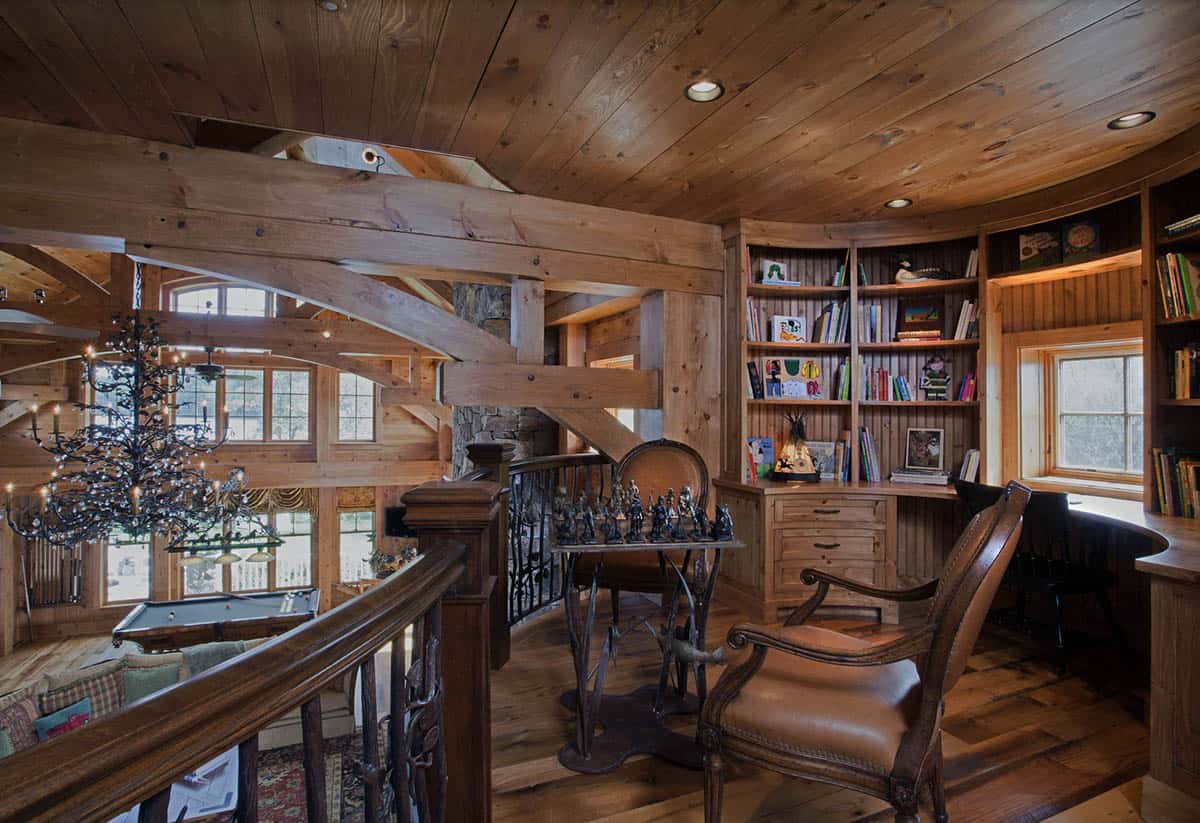 Rustic Loft Office and Library