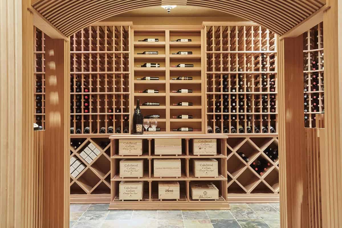 rustic wine cellar