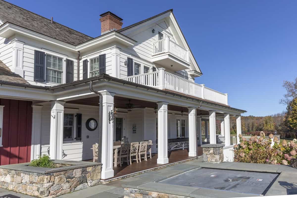 farmhouse exterior with a front porch