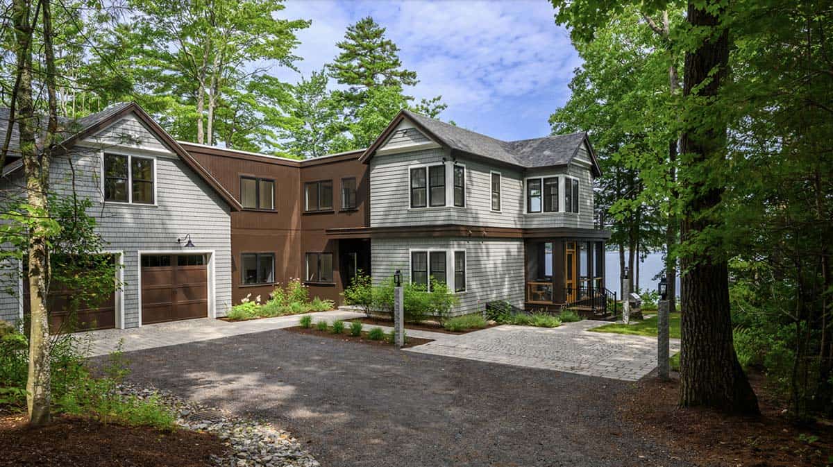 Contemporary Lake House Exterior