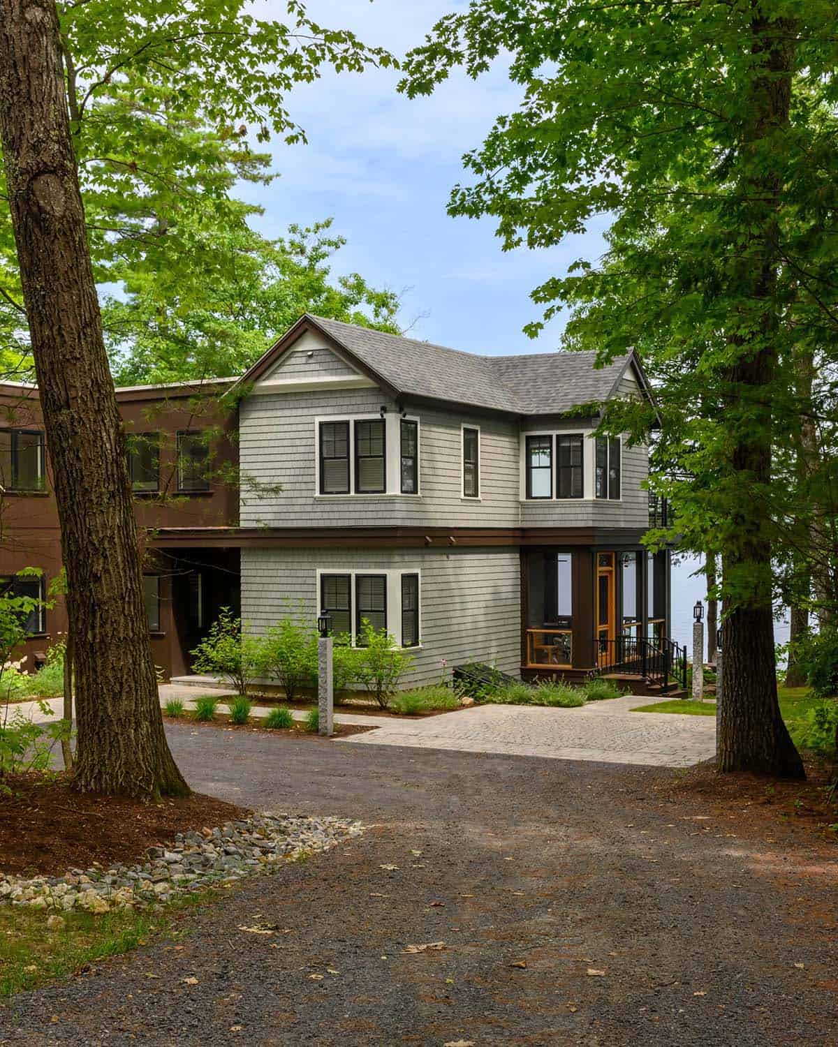 Contemporary Lake House Exterior