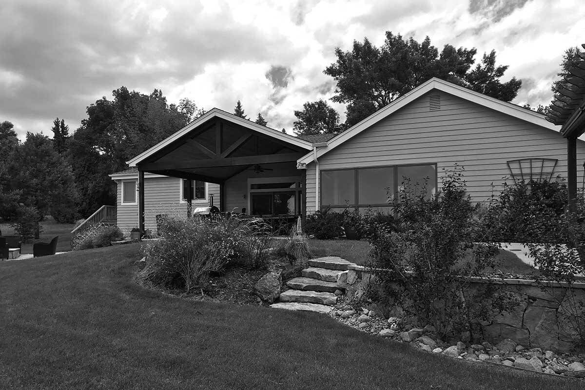 french country home exterior before the remodel