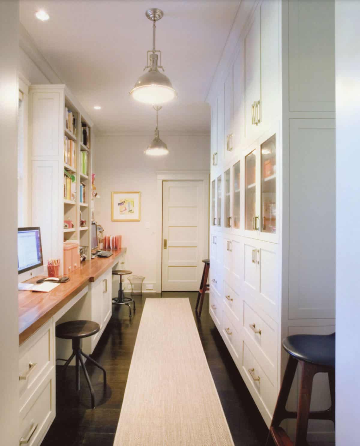 transitional style Built-in Office