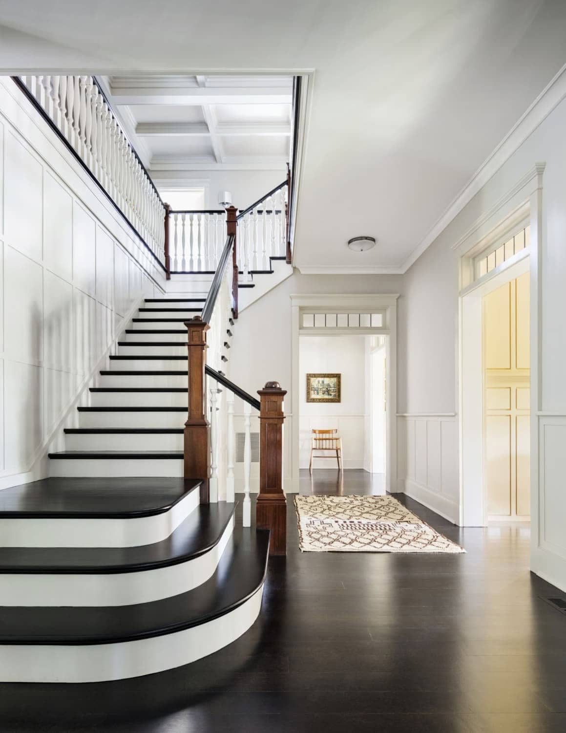 Transitional style Entryway and Staircase