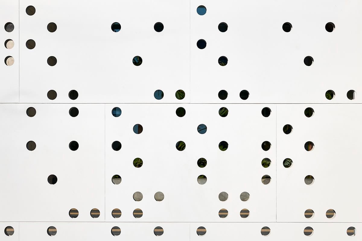 luxury villa exterior wall panel detail