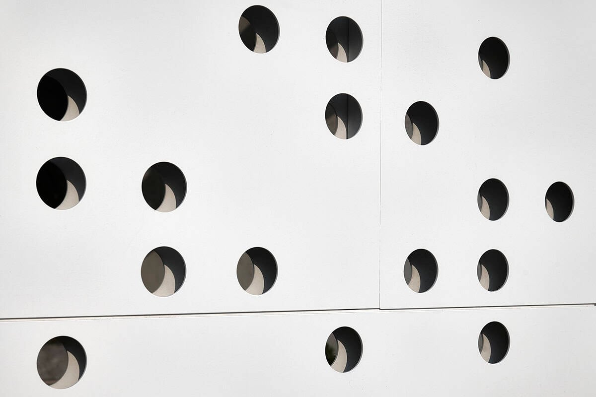 luxury villa exterior wall panel detail