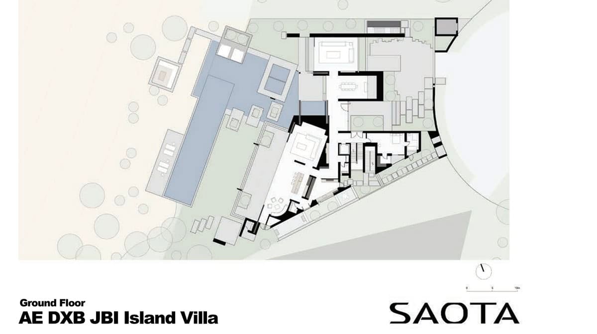 luxury villa ground floor plan