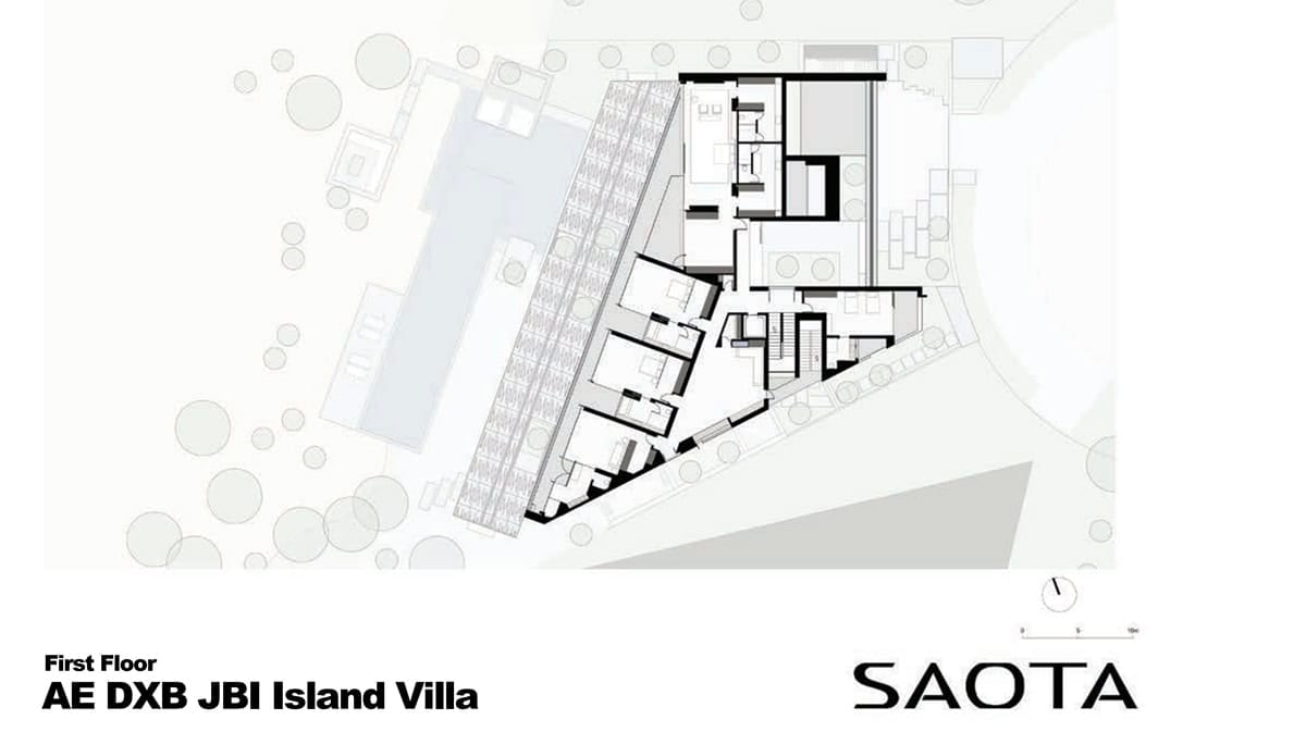 luxury villa ground first plan