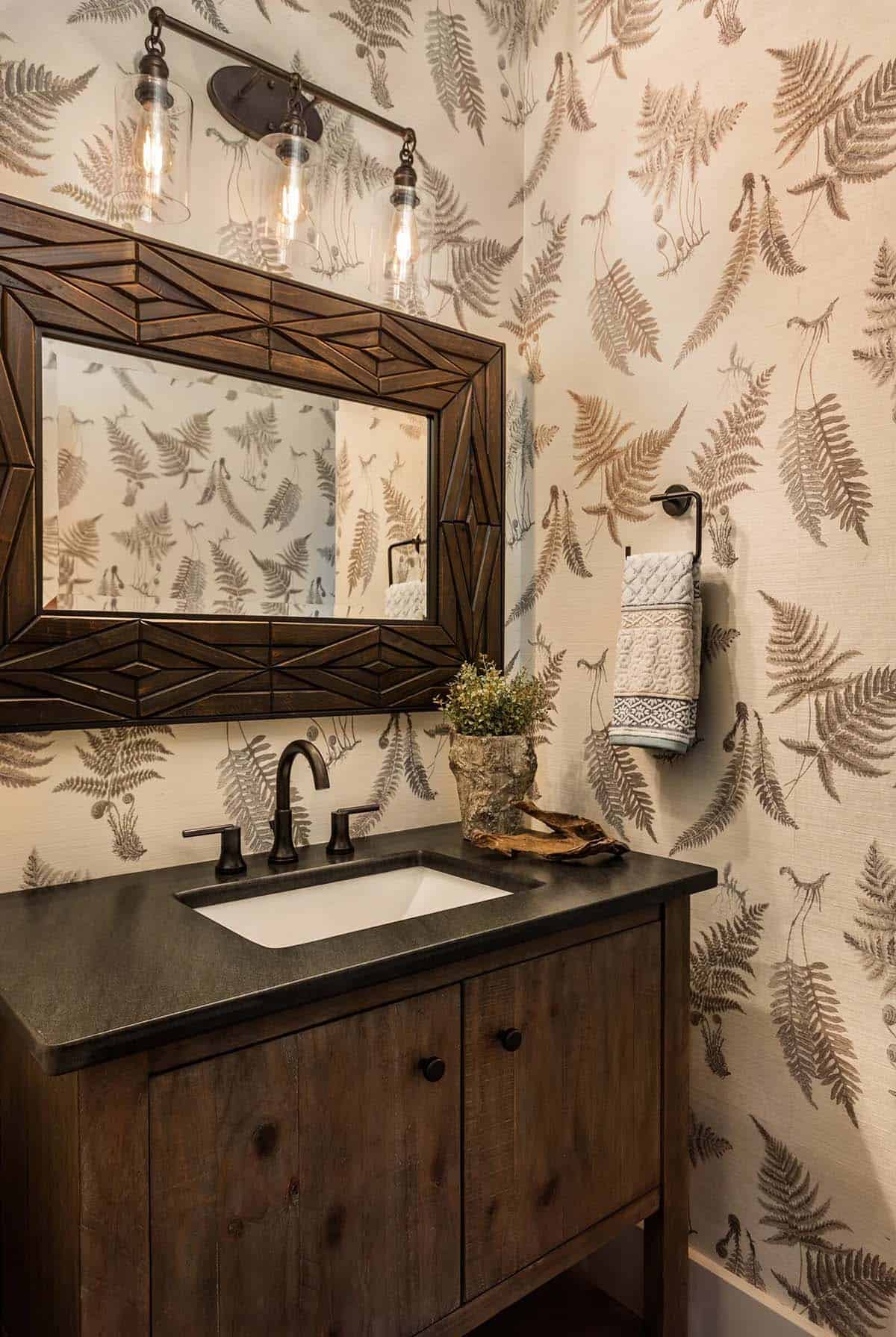 contemporary powder room