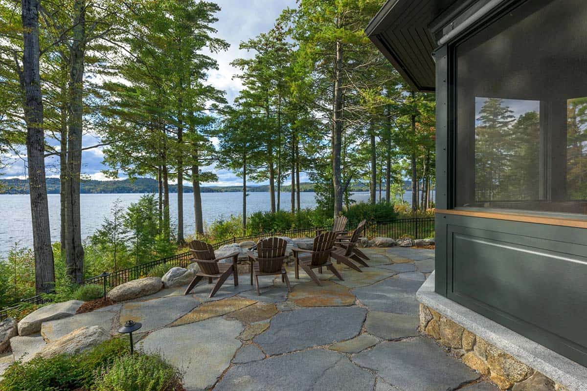 Rustic Lake House Patio