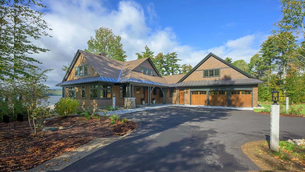 Rustic Lake House Exterior