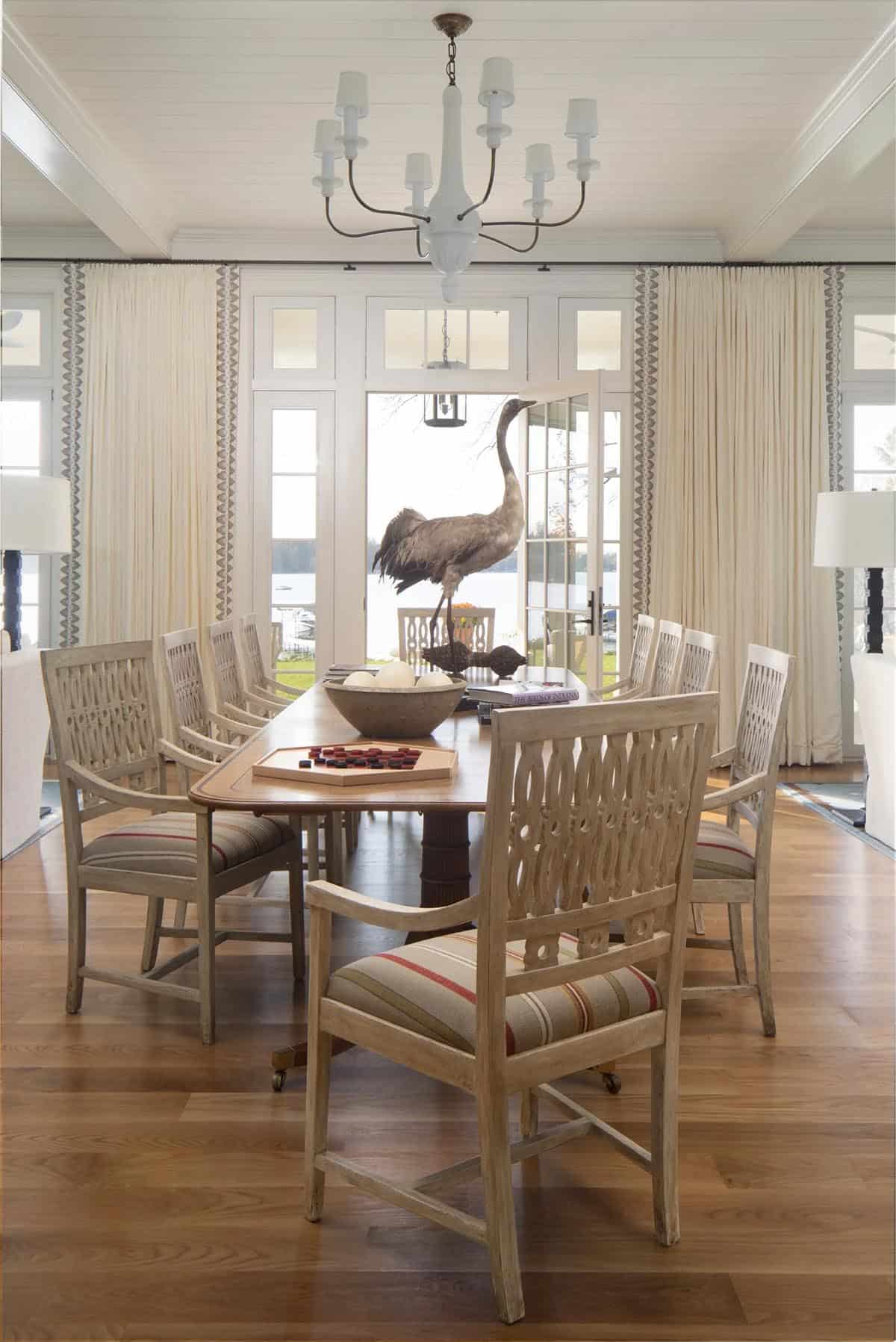 modern coastal style dining room